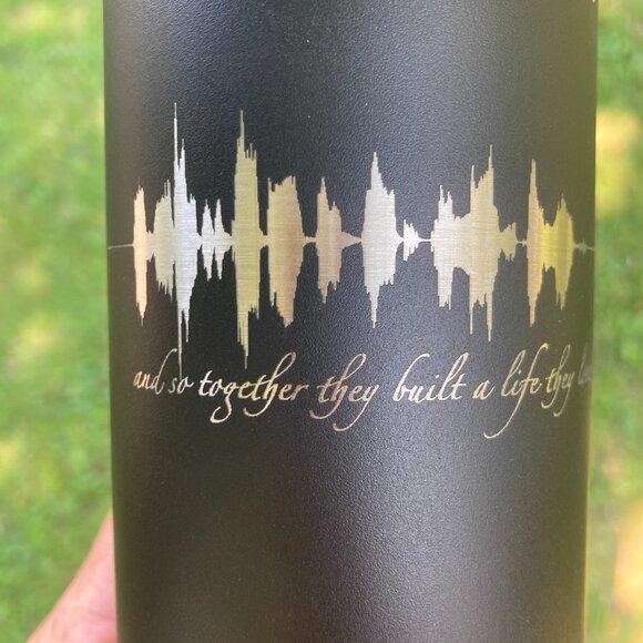 And So Together They Built A Life They Loved Soundwave 22oz Water Bottle - Picture 11 of 13